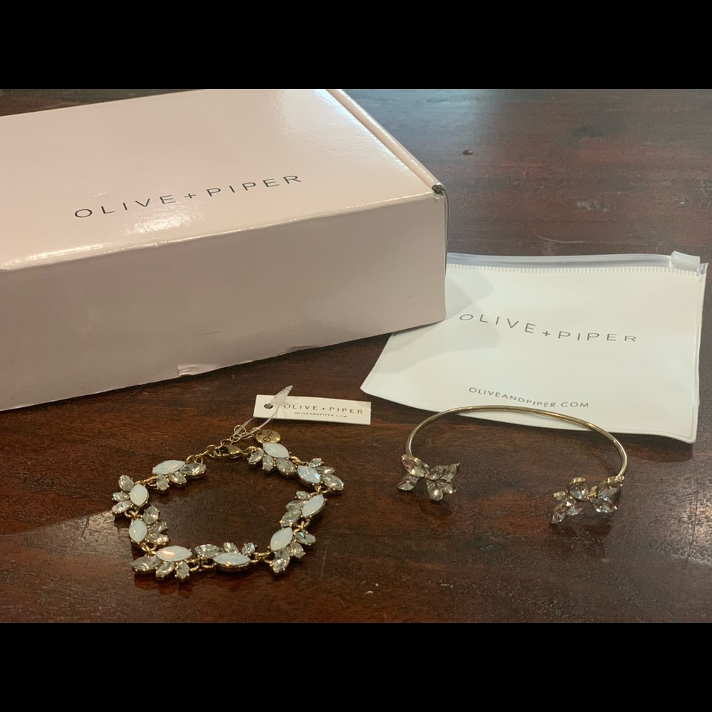 NWT- two 14k gold plated bracelets